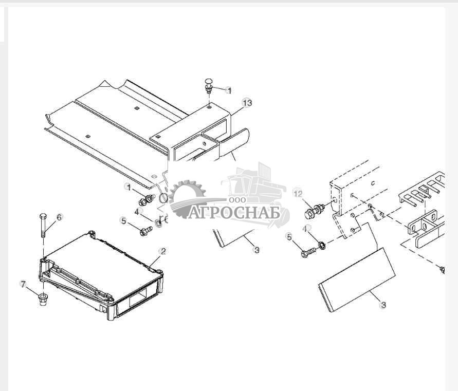 Система мониторинга потерь зерна 
